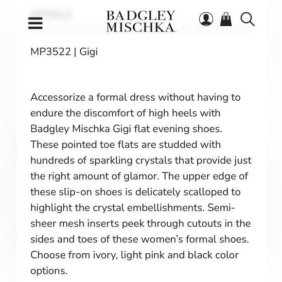 Brand New Badgley Mischka Gigi Ballet Flat IVORY - Picture 9 of 17